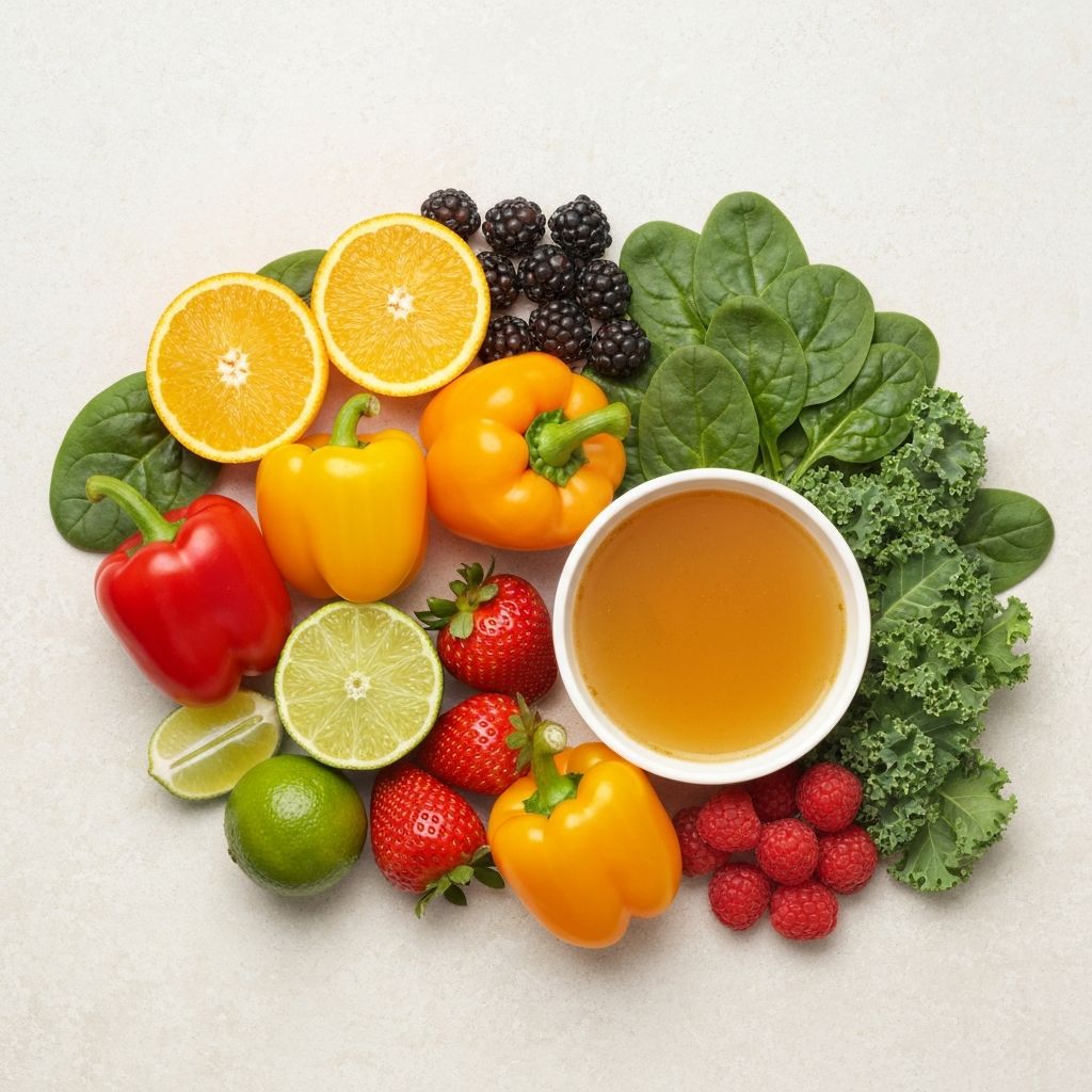 Natürliche Inhaltsstoffe für Kollagen