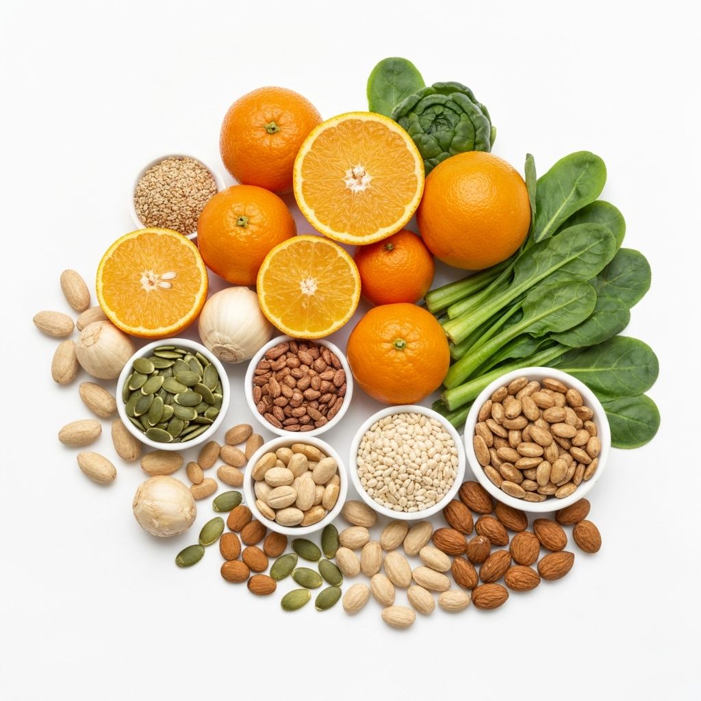 Verschiedene Vitamine und Mineralstoffe